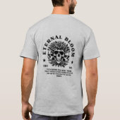 Eternal Bloom Gothic Skull T-Shirt Tシャツ (裏面)