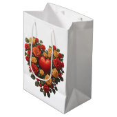 Eternal Bloom Rose Heart ミディアムペーパーバッグ (正面アングル)