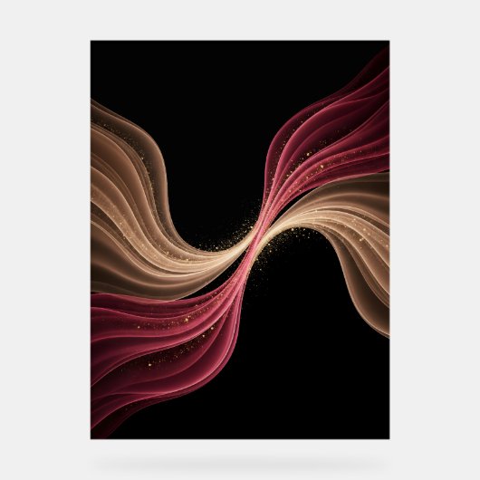 Eternal Flow of Love — Abstract Romantic Art アクリルサイン (正面)