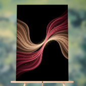 Eternal Flow of Love — Abstract Romantic Art アクリルサイン (ニュートラル)