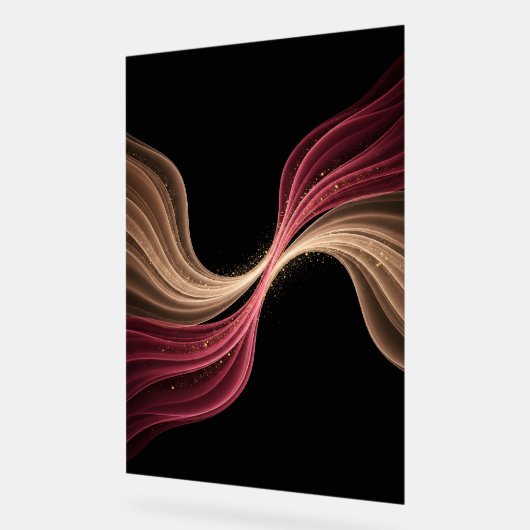 Eternal Flow of Love — Abstract Romantic Art アクリルサイン (傾斜)