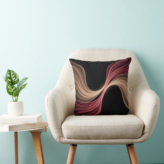 Eternal Flow of Love — Abstract Romantic Art クッション (椅子)