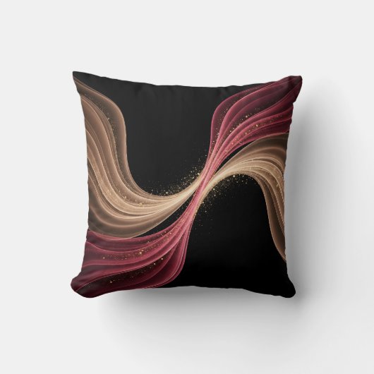 Eternal Flow of Love — Abstract Romantic Art クッション (正面)