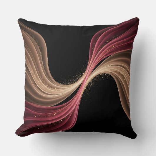 Eternal Flow of Love — Abstract Romantic Art クッション (正面)