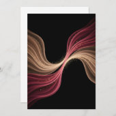 Eternal Flow of Love — Abstract Romantic Art サンキューカード (正面/裏面)