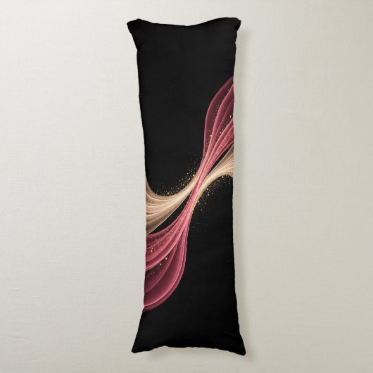 Eternal Flow of Love — Abstract Romantic Art ボディピロー (正面縦)