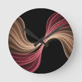 Eternal Flow of Love — Abstract Romantic Art ラウンド壁時計