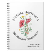 Eternal Happiness 2026 Convention with Flowers ノートブック (正面)