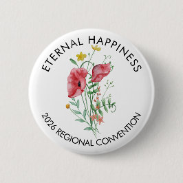 Eternal Happiness 2026 Convention with Flowers 缶バッジ