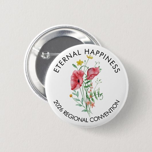 Eternal Happiness 2026 Convention with Flowers 缶バッジ (正面&裏面)
