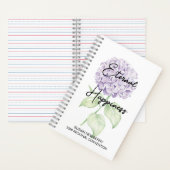 Eternal Happiness 2-Sided Notebook with Hydrangea ノートブック (内側)