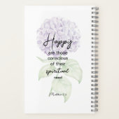 Eternal Happiness 2-Sided Notebook with Hydrangea ノートブック (裏面)