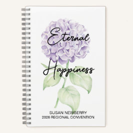 Eternal Happiness 2-Sided Notebook with Hydrangea ノートブック