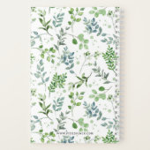 Eternal Happiness Convention Watercolor Greenery ノートブック (裏面)