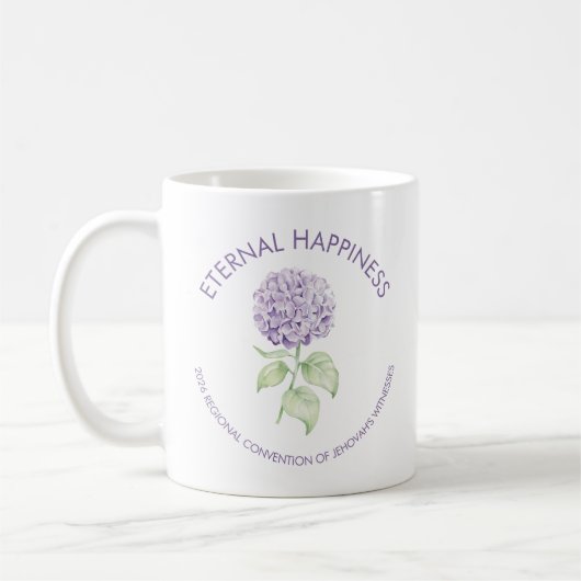 Eternal Happiness Hydrangea 2026 Convention  コーヒーマグカップ (左)