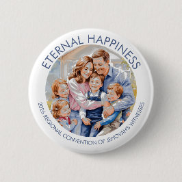 Eternal Happiness Notebook for Kids and Adults 缶バッジ