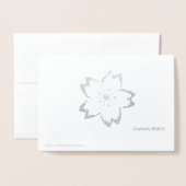 ETERNAL LOVE漢字日本の文字カスタム実在 箔カード (裏面封筒付き)