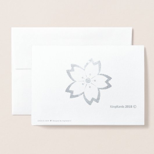 ETERNAL LOVE漢字日本の文字カスタム実在 箔カード (裏面封筒付き)