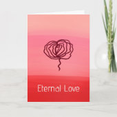Eternal Love Elegant Rose Greeting Card シーズンカード (正面)