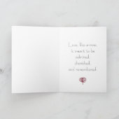 Eternal Love Elegant Rose Greeting Card シーズンカード (内部)