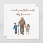 eternal love for grandfather 招待状 (正面/裏面)