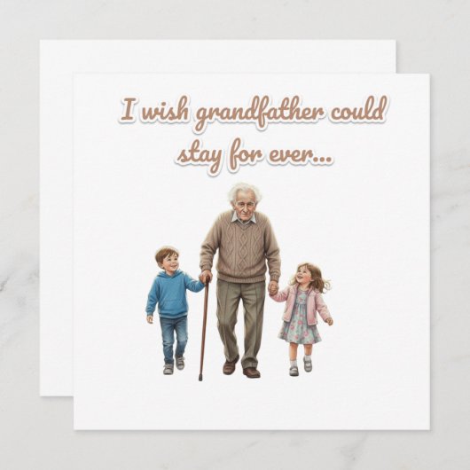 eternal love for grandfather 招待状 (正面/裏面)