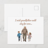 Eternal Love grandfather And Grandchildren ポストカード (正面/裏面)