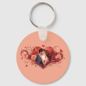 Eternal Love Rose Keychain キーホルダー (裏面)