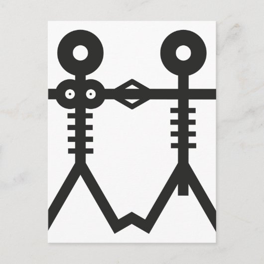 Eternal Love Skeletons Emblem 2007 Art ポストカード (正面)