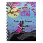 Eternal love under cherry blossom spiral notebook ノートブック (正面)
