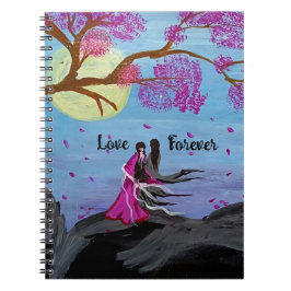 Eternal love under cherry blossom spiral notebook ノートブック