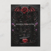 Eternal Night Gothic Vampire Wedding Dark Romance エンクロージャーカード (裏面)