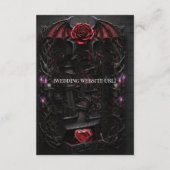 Eternal Night Gothic Vampire Wedding Dark Romance エンクロージャーカード (裏面)