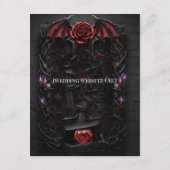 Eternal Night Gothic Vampire Wedding Dark Romance エンクロージャーカード (裏面)