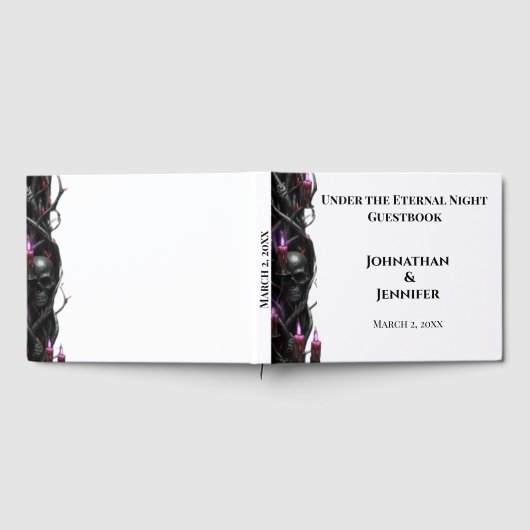 Eternal Night Gothic Vampire Wedding Dark Romance ゲストブック (全面)