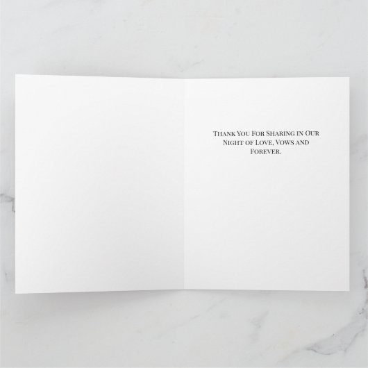 Eternal Night Gothic Vampire Wedding Dark Romance サンキューカード (内部)