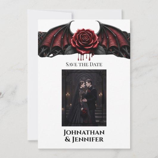 Eternal Night Gothic Vampire Wedding Dark Romance セーブザデート (正面)
