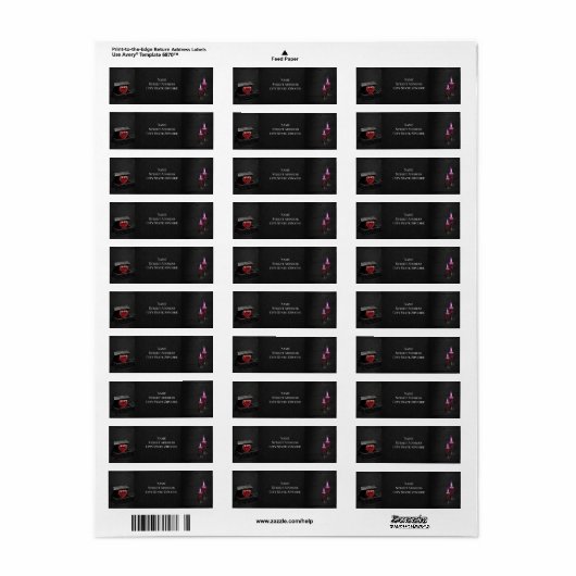 Eternal Night Gothic Vampire Wedding Dark Romance  ラベル (フルシート)