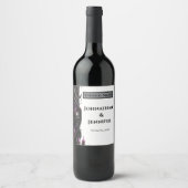 Eternal Night Gothic Vampire Wedding Dark Romance ワインラベル (正面)