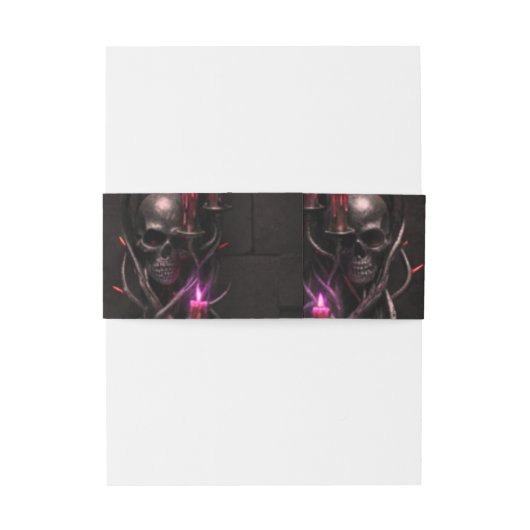 Eternal Night Gothic Vampire Wedding Dark Romance 招待状ベリーバンド (裏面例)