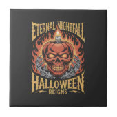 Eternal Nightfall Halloween Skull Pumpkin タイル (正面)