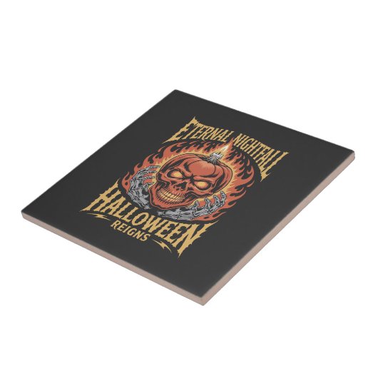 Eternal Nightfall Halloween Skull Pumpkin タイル (側面)