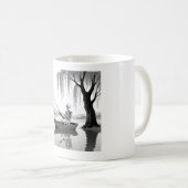 Eternal Patience Skeleton Fishing Zen Graphic Mug コーヒーマグカップ (正面右)