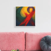 "Eternal Resonance" Kutani Cycle Abstract キャンバスプリント (インサイチュ (リビング))