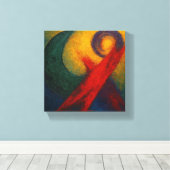 "Eternal Resonance" Kutani Cycle Abstract キャンバスプリント (インサイチュ (ウッドフロア))