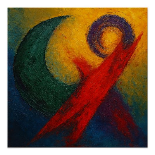 "Eternal Resonance" Kutani Cycle Abstract ポスター (正面)