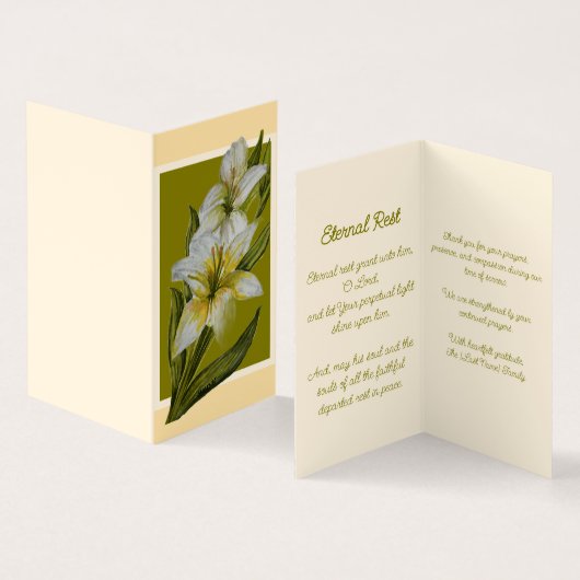 Eternal Rest Thank You Note (内部&外部)