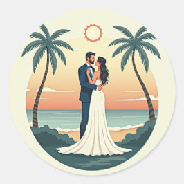 Eternal Romance Wedding Sticker ラウンドシール