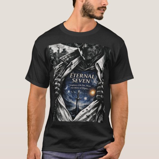 Eternal Seven Cosmic Sword Fantasy Art T-Shirt Tシャツ (正面)