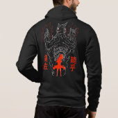 Eternal Shinobi Warrior Hoodie – Legendary Aura👹 パーカ (裏面)
